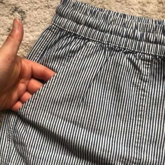 Originals Nicole Miller Boxer shorts, blue and white striped with  drawstring - Picture 4 of 9